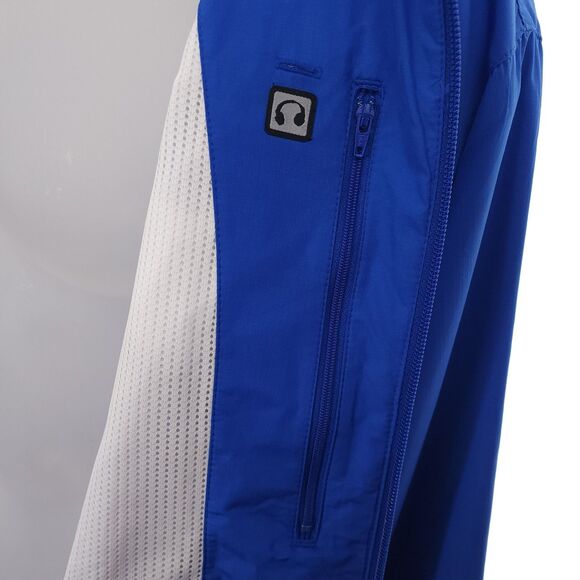 Vintage Nike Windbreaker Jacket Mens XL Blue White Swoosh Vented Sportswear - Picture 12 of 16